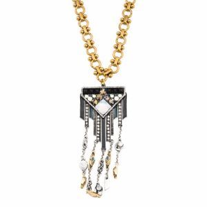 LULU FROST Citadel Two Tone Fringe Necklace